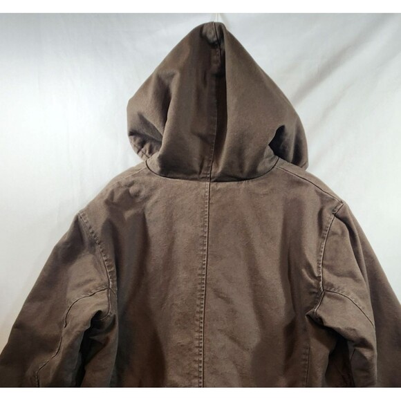 Dri-Duck Coat for Her Jacket Womens Size XXL Brown Hooded Sherpa Lined - Picture 8 of 16